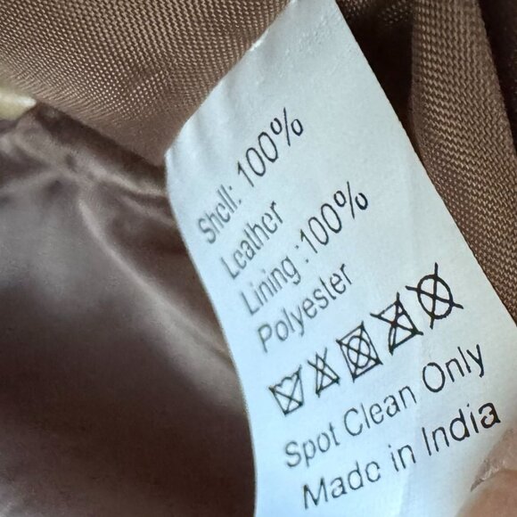 Crocodile-Embossed Genuine Leather Tote Bag Tan Multiple Pockets Zipper Closure - Picture 6 of 9